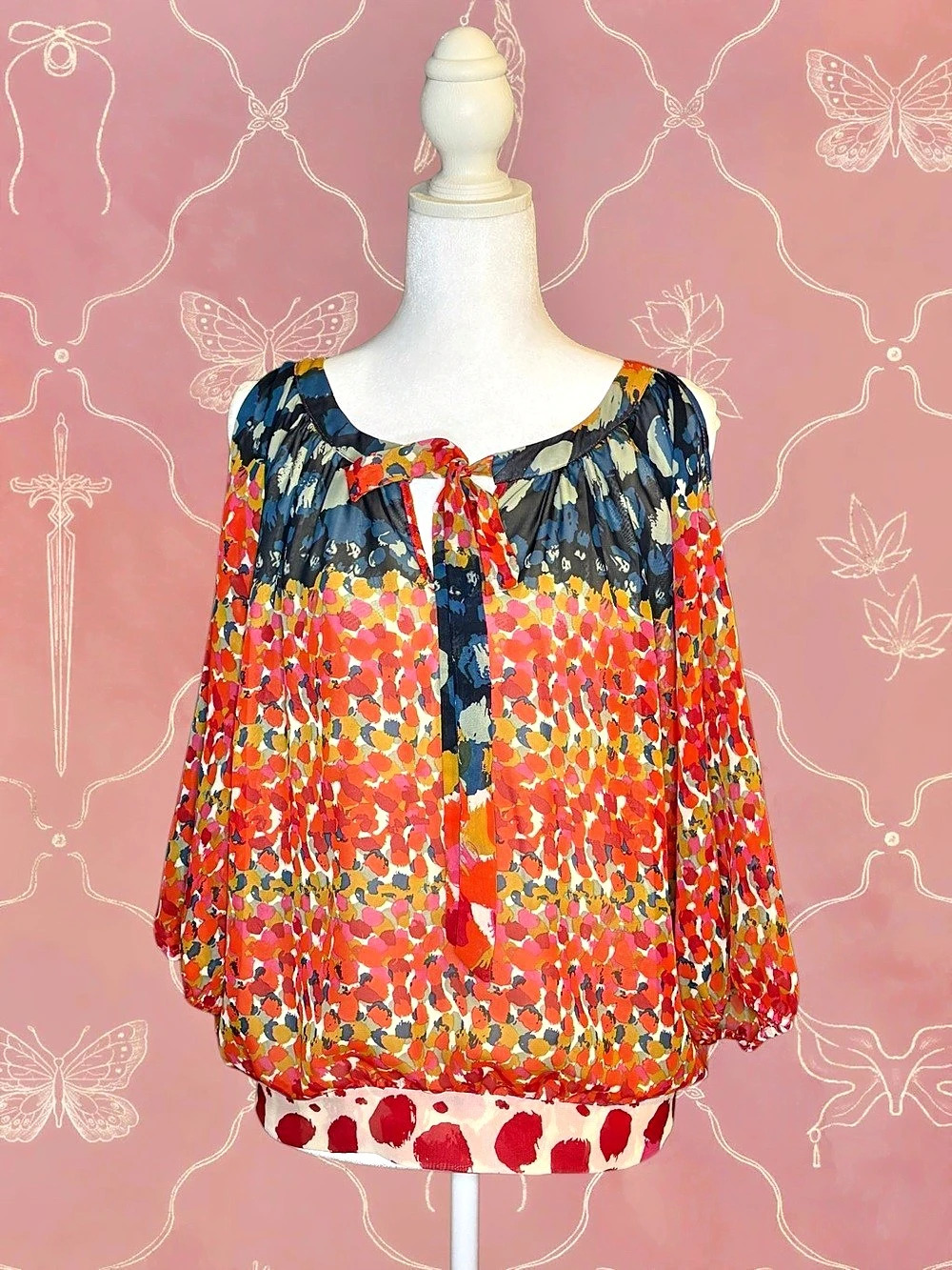 Artsy Watercolor Blouse